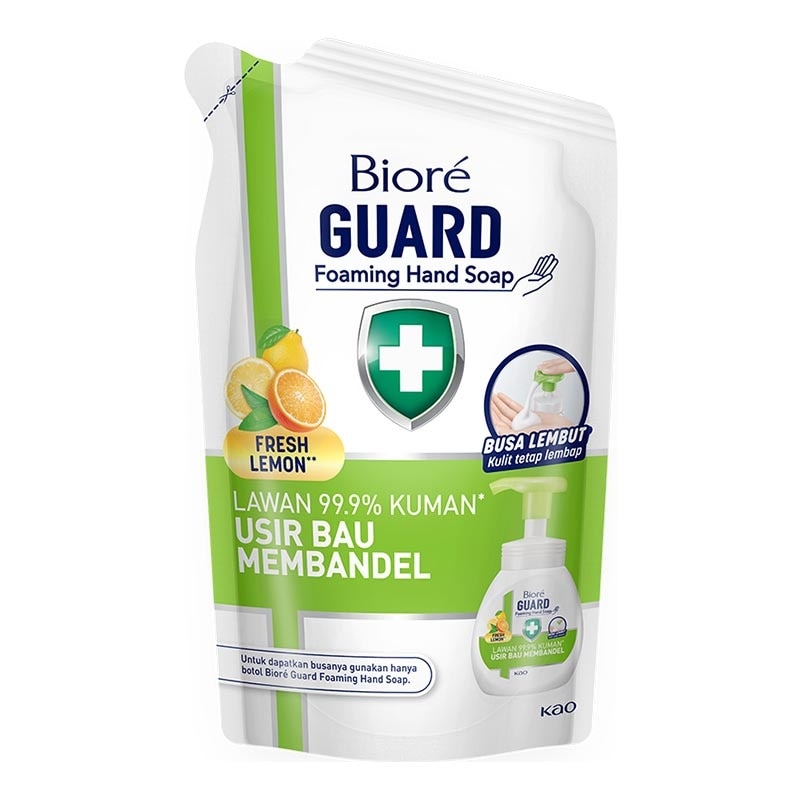 Foaming Hand Soap Refill Biore Guard Hijau Antiseptic 250 ml