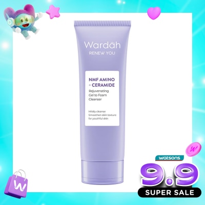WARDAH - Wardah Renew You NMF Amino + Ceramide Rejuvenating Gel to Foam Cleanser 100ml image