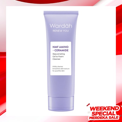 WARDAH Wardah Renew You NMF Amino + Ceramide Rejuvenating Gel to Foam Cleanser 100ml