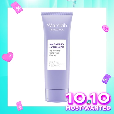 WARDAH Wardah Renew You NMF Amino + Ceramide Rejuvenating Gel to Foam Cleanser 100ml