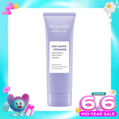 WARDAH - Wardah Renew You NMF Amino + Ceramide Rejuvenating Gel to Foam Cleanser 100ml
