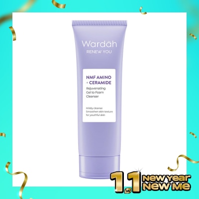 WARDAH Wardah Renew You NMF Amino + Ceramide Rejuvenating Gel to Foam Cleanser 100ml