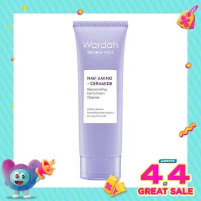 WARDAH - Wardah Renew You NMF Amino + Ceramide Rejuvenating Gel to Foam Cleanser 100ml