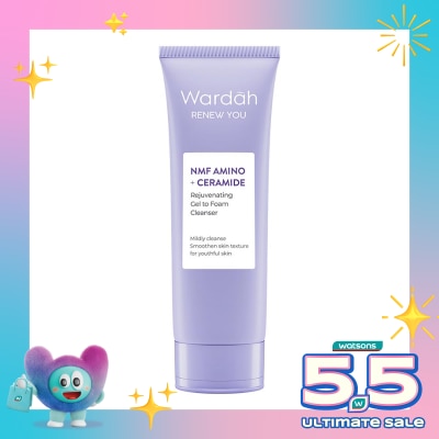 WARDAH - Wardah Renew You NMF Amino + Ceramide Rejuvenating Gel to Foam Cleanser 100ml