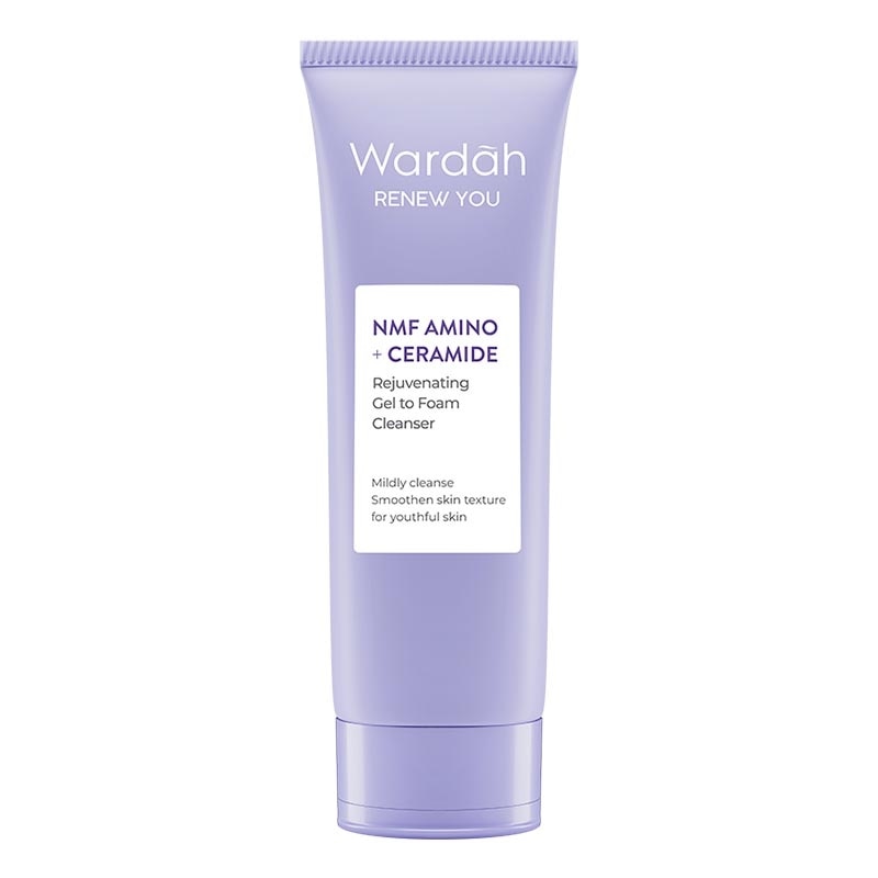 Wardah Renew You NMF Amino + Ceramide Rejuvenating Gel to Foam Cleanser 100ml