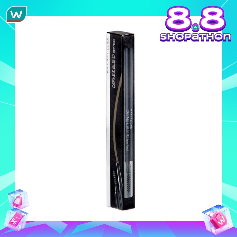 Promo Harga Maybelline Define & Blend Brow Pencil Grey Brown  - Watsons