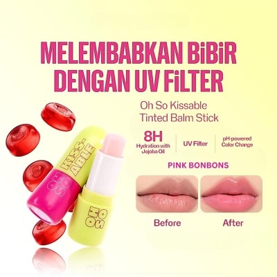 EMINA - Oh So Kissable Tinted Balm Stick Pink Bonbons 3.4g image
