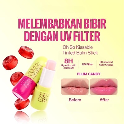 EMINA - Oh So Kissable Tinted Balm Stick Plum Candy 3.4g image