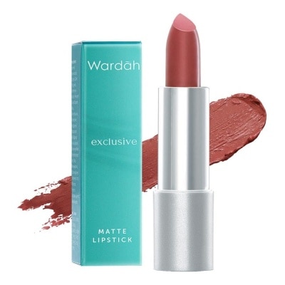 WARDAH Exclusive Matte Lipstick 13 Cocoa Look 3.5g