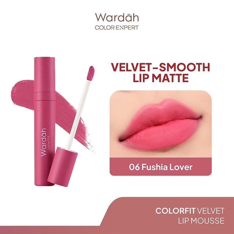 Promo Harga Wardah Colorfit Velvet Matte Lip Mousse 06 4 gr - Watsons