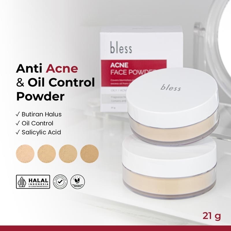 Bless Acne Face Powder Beige 21g