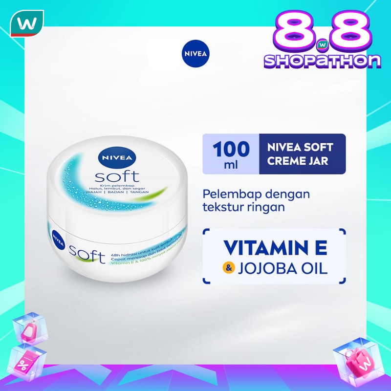 Promo Harga Nivea Soft 100 ml - Watsons