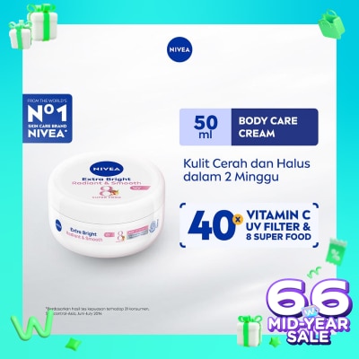 NIVEA Nivea Body Care Extra Bright Radiant & Smooth UV Filter 50ml