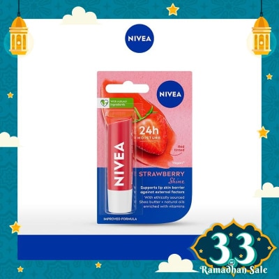 NIVEA Nivea Lip Care Lip Balm Strawberry Shine 4.8gr