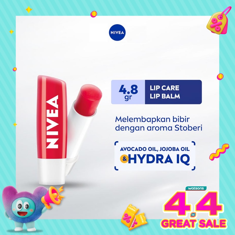 Nivea Lip Care Lip Balm Strawberry Shine 4.8gr