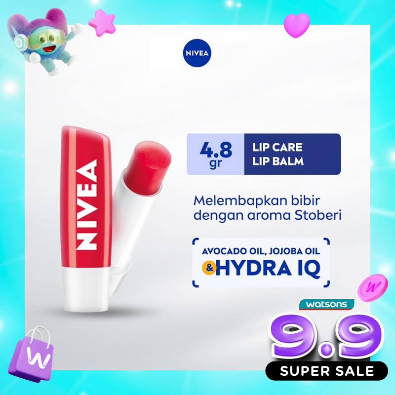 Nivea Lip Care Lip Balm Strawberry Shine 4.8gr image