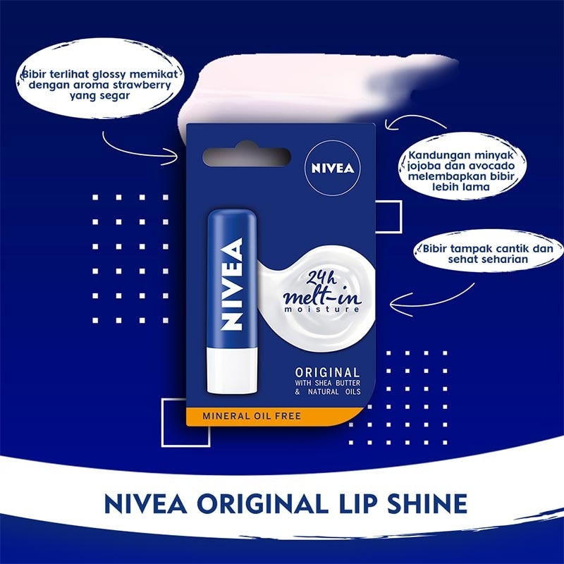 Nivea Lip Care Lip Balm Original Essential 4.8gr