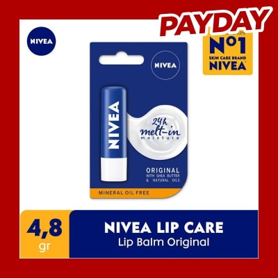 NIVEA Nivea Lip Care Lip Balm Original Essential 4.8gr