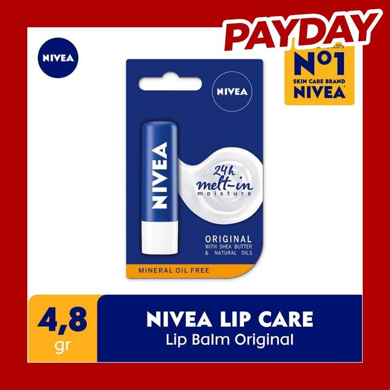 Nivea Lip Care Lip Balm Original Essential 4.8gr