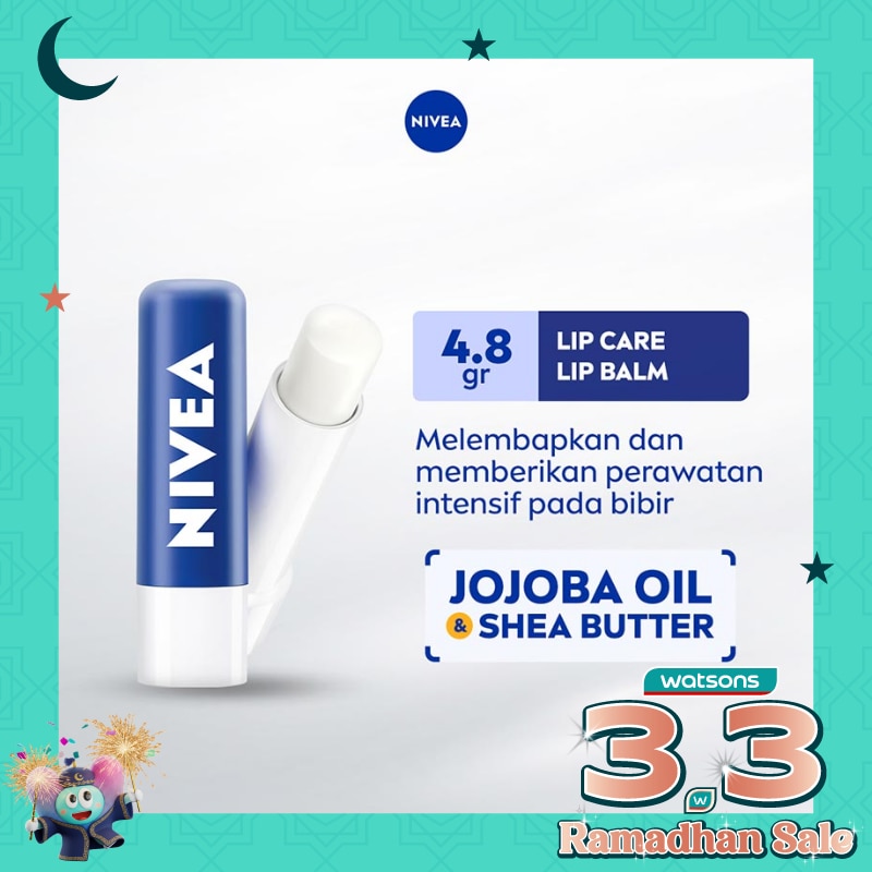Nivea Lip Care Lip Balm Original Essential 4.8gr