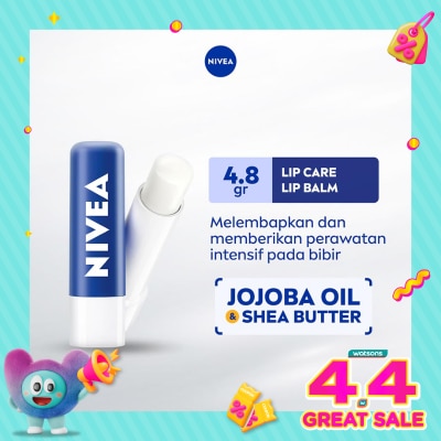 NIVEA Nivea Lip Care Lip Balm Original Essential 4.8gr