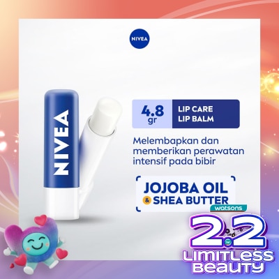 NIVEA Nivea Lip Care Lip Balm Original Essential 4.8gr