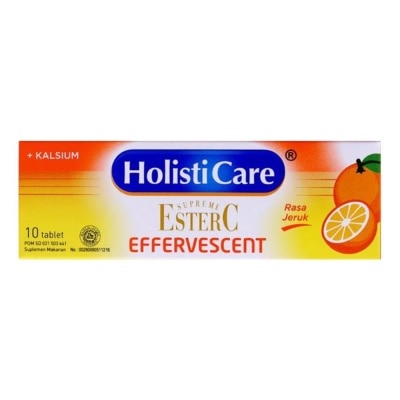 HOLISTICARE Supreme Ester C Effervescent Orange 10 Tablet