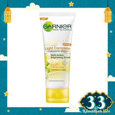 GARNIER Light Complete White Speed Brightening Scrub Foam Skin Care - 100ml