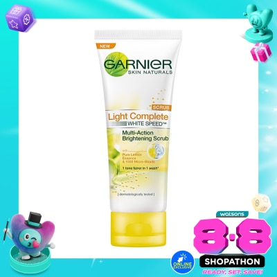 GARNIER - Light Complete White Speed Brightening Scrub Foam Skin Care - 100ml image