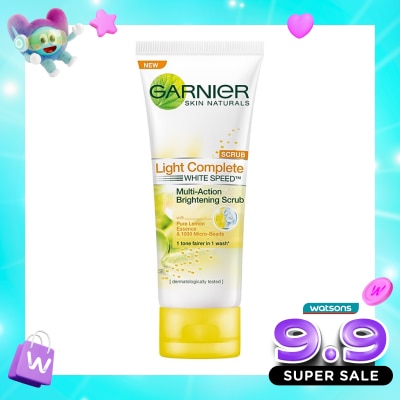 GARNIER - Light Complete White Speed Brightening Scrub Foam Skin Care - 100ml image