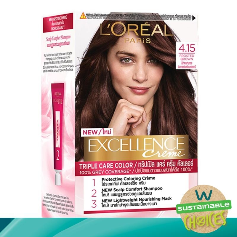 L'OREAL Excellence Creme Hair Color 4.15 Frosted Brown