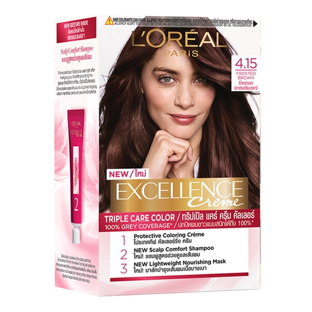 L'OREAL Excellence Creme Hair Color 4.15 Frosted Brown