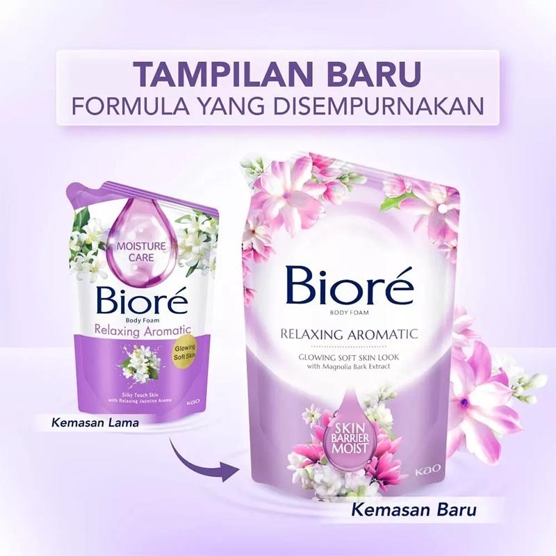 Body Foam Sabun Mandi Cair Relaxing Aromatic Pouch 400ml