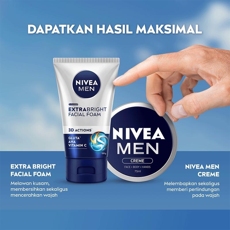 Nivea MEN Facial Foam Extra Bright Dark Spot Minimizer 100ml