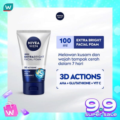 NIVEA Nivea MEN Facial Foam Extra Bright Dark Spot Minimizer 100ml