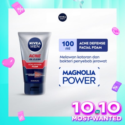 NIVEA Men Facial Foam Oil Control 100ml