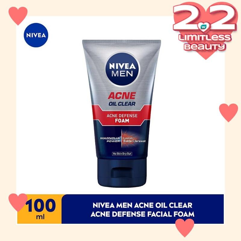 Promo Harga Nivea Men Facial Foam Bright Oil Clear Pore Minimizing Scrub 100 ml - Watsons