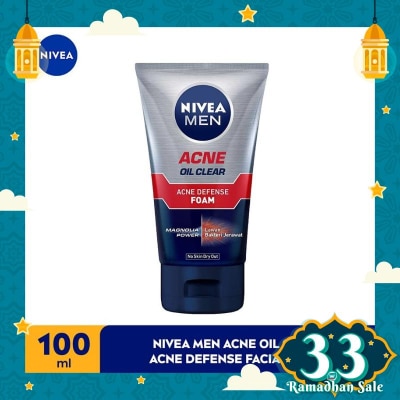 NIVEA Nivea MEN Facial Foam Oil Clear Acne Defense 100ml