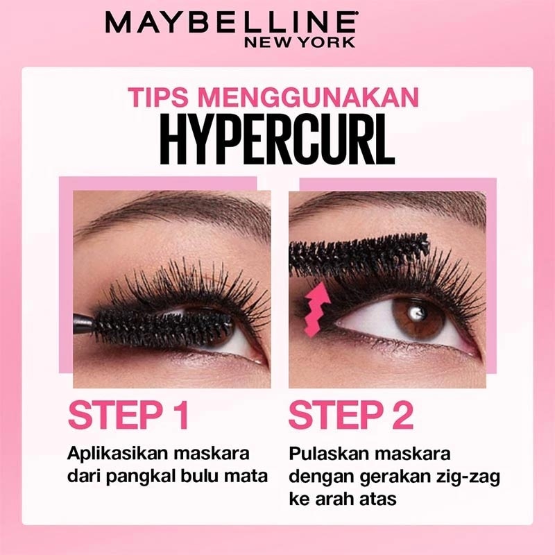 Volum Express Maybelline Mascara Hypercurl Waterproof - Black