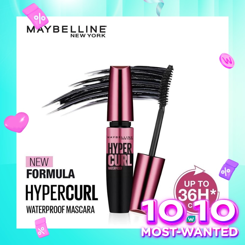 Maybelline Volum Express Mascara Hypercurl Waterproof - Black