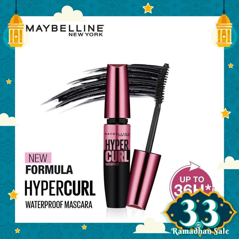 MAYBELLINE Volum Express Maybelline Mascara Hypercurl Waterproof - Black