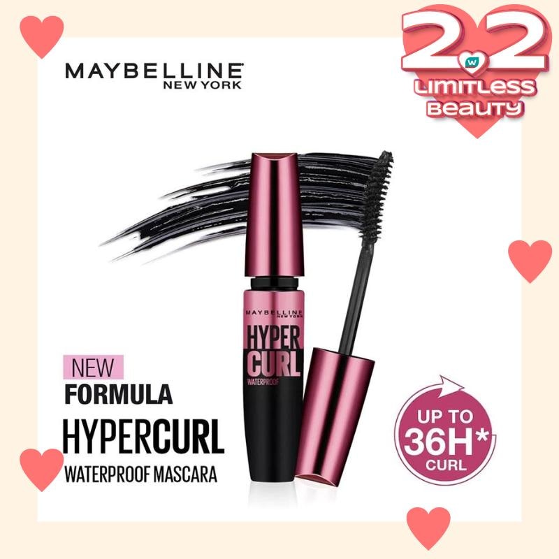 MAYBELLINE Volum Express Maybelline Mascara Hypercurl Waterproof - Black