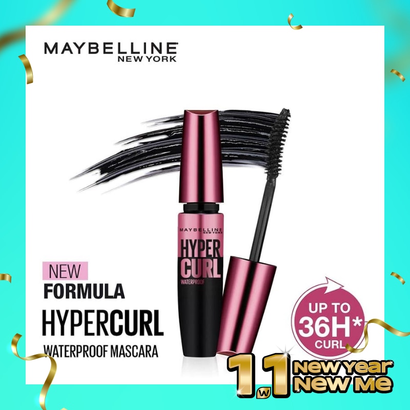 MAYBELLINE Maybelline Volum Express Mascara Hypercurl Waterproof - Black