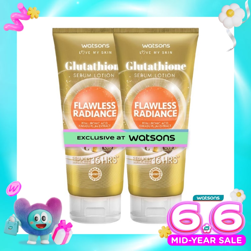 WATSONS, Watsons Glutathione Flawless Radiance Serum Lotion 330ml X 2 WATSONS, Watsons Glutathione Flawless Radiance Serum Lotion 330ml X 2